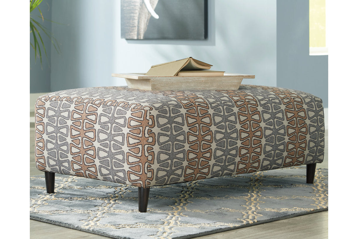 Flintshire Auburn Oversized Accent Ottoman