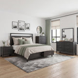 Elowen Black Queen Platform Bed with Footboard Storage by Homelegance at Eve Furniture