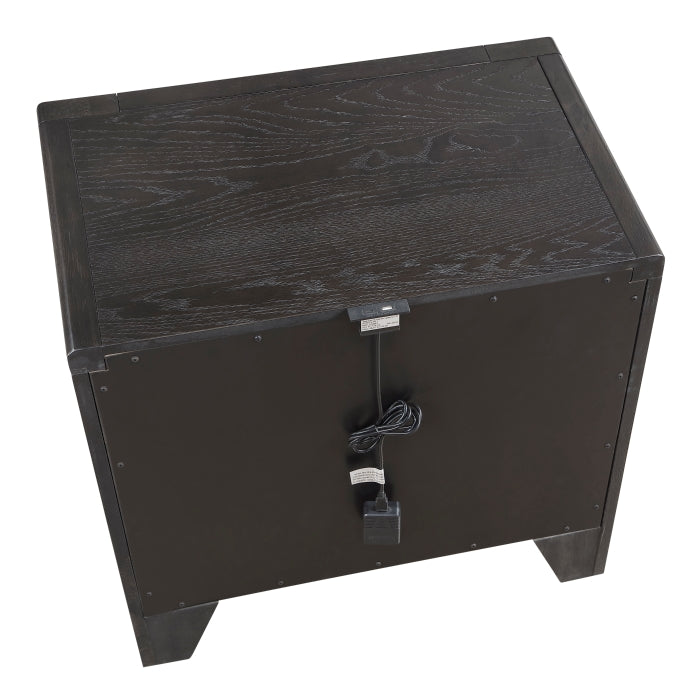 Elowen Black 4pc Set (QB+NS+DR+MR) by Homelegance at Eve Furniture