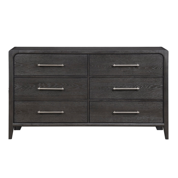Elowen Black 5pc Set (QB+NS+DR+MR+CH) by Homelegance at Eve Furniture