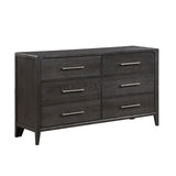Elowen Black 5pc Set (QB+NS+DR+MR+CH) by Homelegance at Eve Furniture
