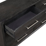 Elowen Black 5pc Set (QB+NS+DR+MR+CH) by Homelegance at Eve Furniture