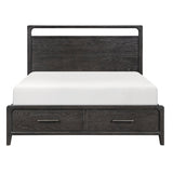 Elowen Black 5pc Set (QB+NS+DR+MR+CH) by Homelegance at Eve Furniture
