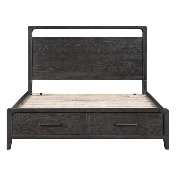 Elowen Black 5pc Set (QB+NS+DR+MR+CH) by Homelegance at Eve Furniture
