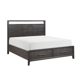Elowen Black 5pc Set (QB+NS+DR+MR+CH) by Homelegance at Eve Furniture