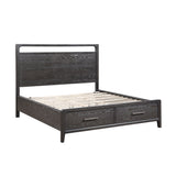 Elowen Black 5pc Set (QB+NS+DR+MR+CH) by Homelegance at Eve Furniture