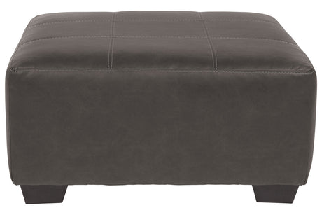 Aberton Gray Oversized Accent Ottoman