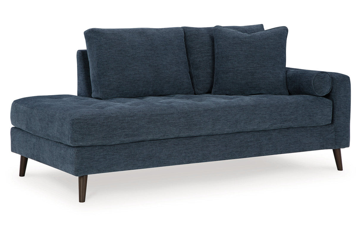 Bixler Navy Sofa and Chaise