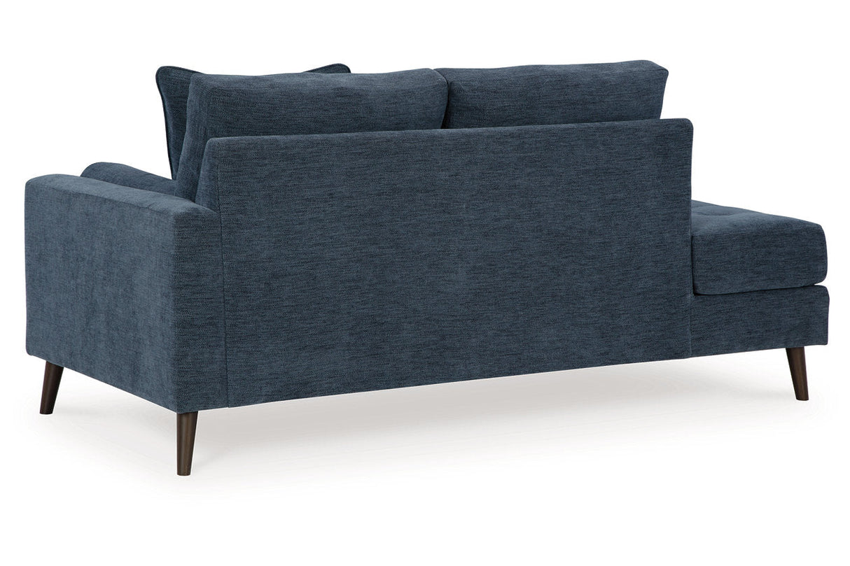 Bixler Navy Sofa and Chaise