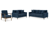 Bixler Navy Sofa, Loveseat and Chair