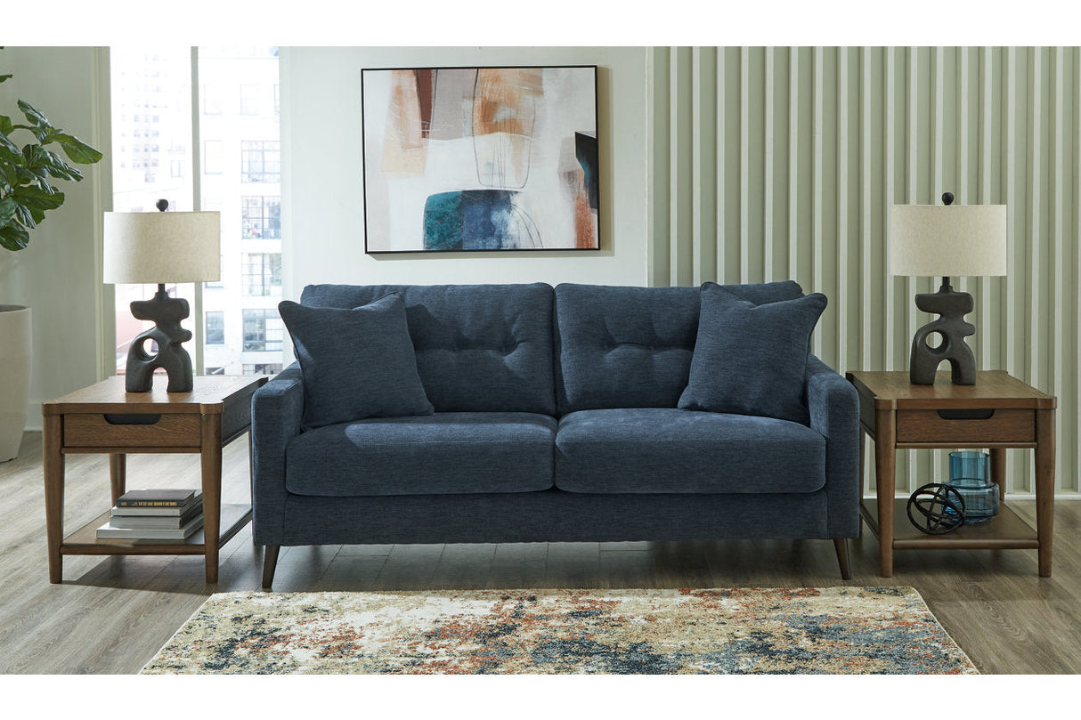 Bixler Navy Sofa and Chair