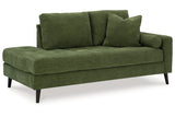 Bixler Olive Sofa and Chaise