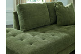 Bixler Olive Sofa and Chaise