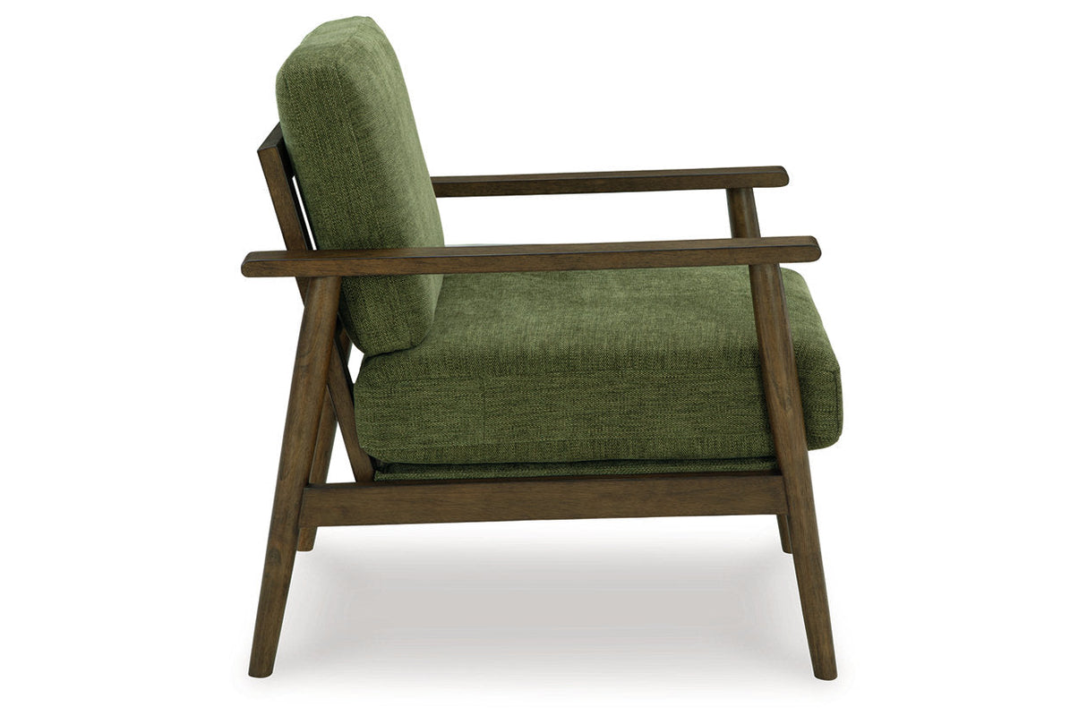 Bixler Olive Sofa and Chair