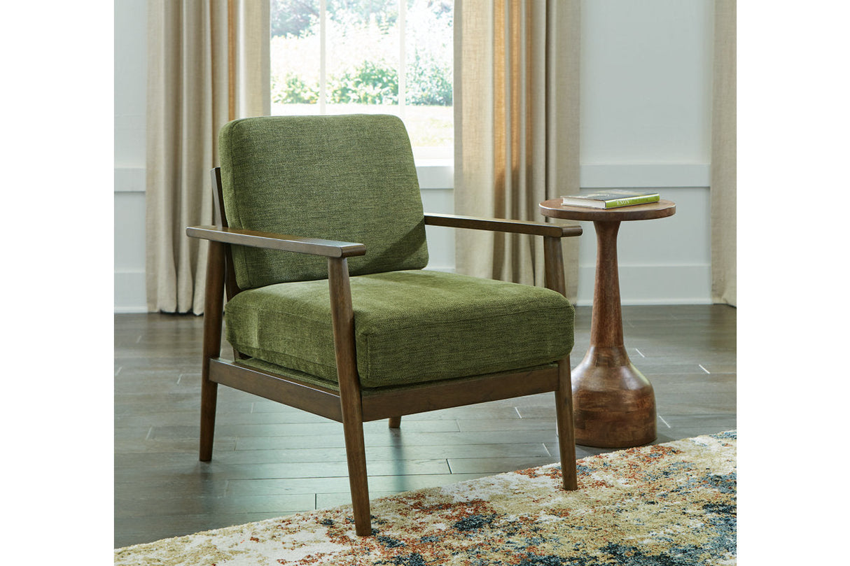 Bixler Olive Sofa and Chair