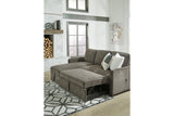 Kerle Charcoal 2-Piece LAF Chaise Sleeper Sectional