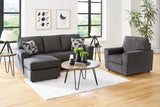 Cascilla Slate Sofa Chaise and Chair