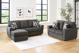 Cascilla Slate Sofa Chaise and Loveseat