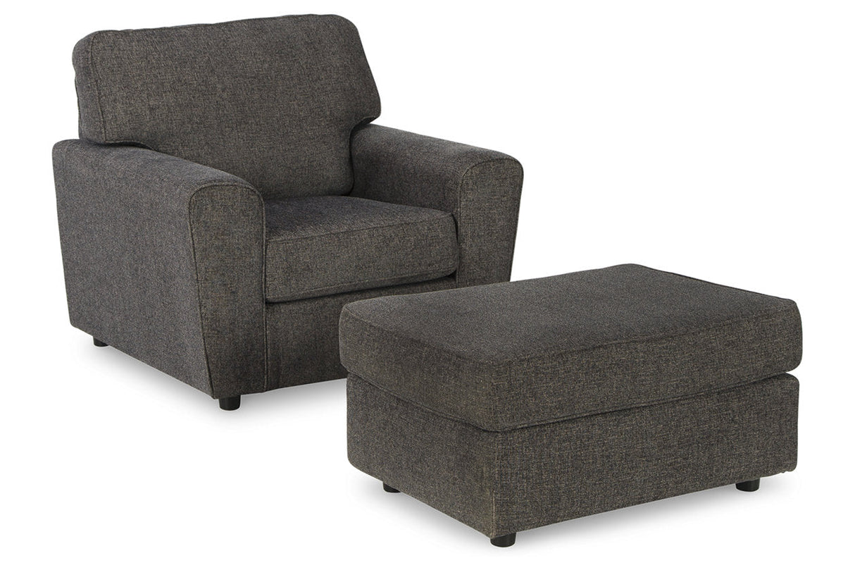 Cascilla Slate Chair and Ottoman