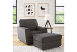 Cascilla Slate Chair and Ottoman