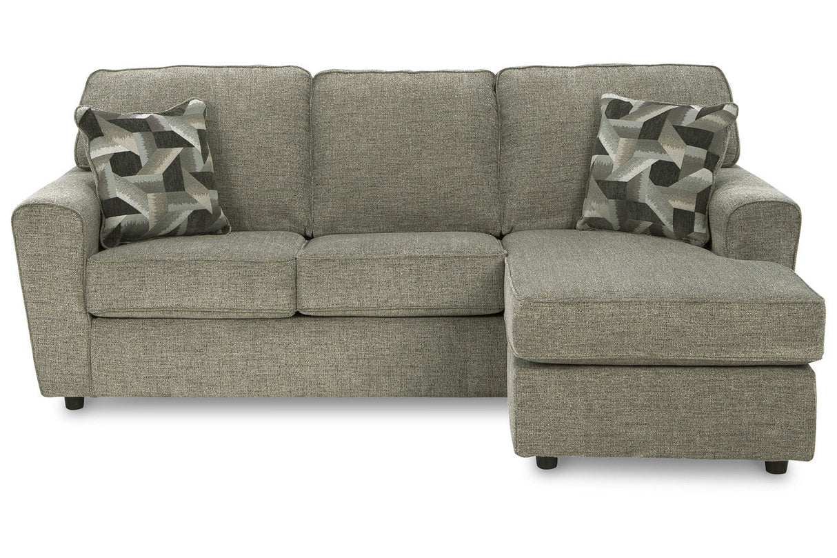 Cascilla Pewter Sofa Chaise and Loveseat