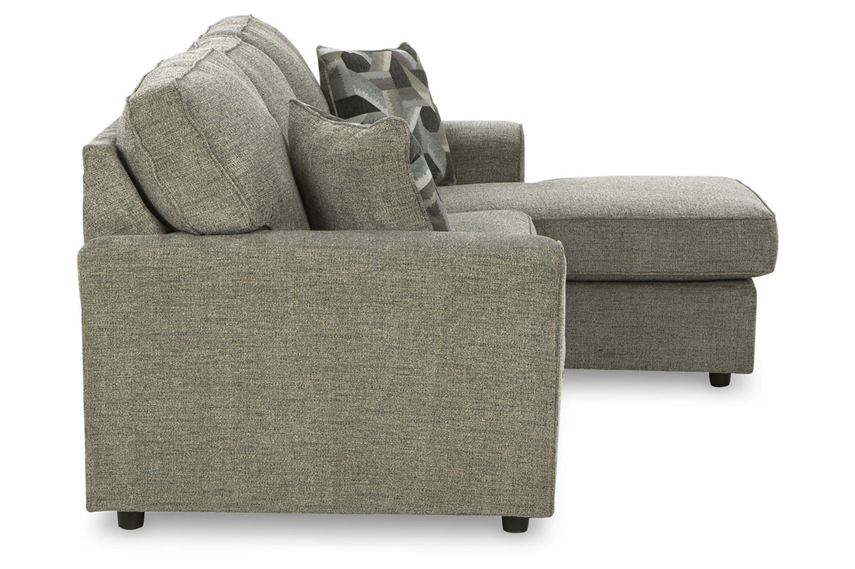 Cascilla Pewter Sofa Chaise and Loveseat