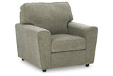 Cascilla Pewter Chair and Ottoman