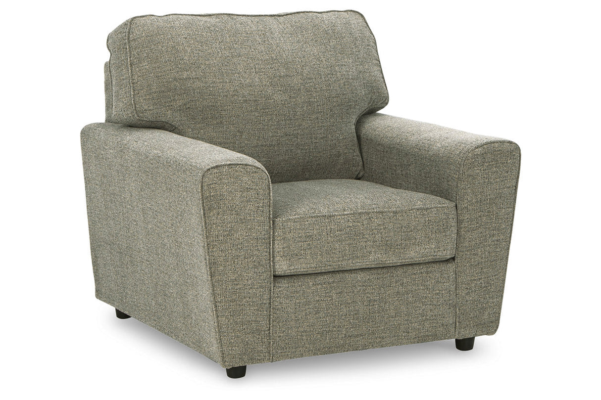 Cascilla Pewter Sofa, Loveseat, Chair and Ottoman