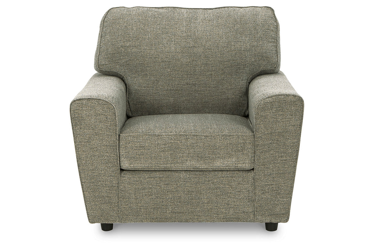 Cascilla Pewter Sofa, Loveseat, Chair and Ottoman