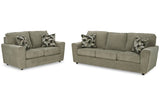 Cascilla Pewter Sofa and Loveseat