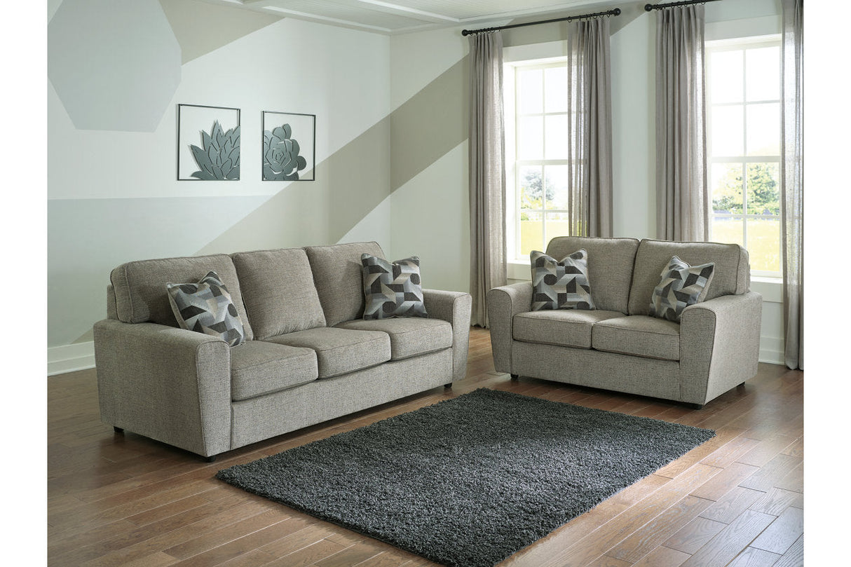 Cascilla Pewter Sofa and Loveseat