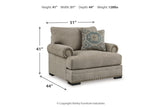 Galemore  Sofa, Loveseat, Oversized Chair and Ottoman