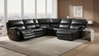 2711 Sectional with 3 Electric Recliners DARK GREY by ESF Furniture at Eve Furniture