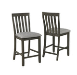 Nina Gray Counter Height Chair, Set of 2