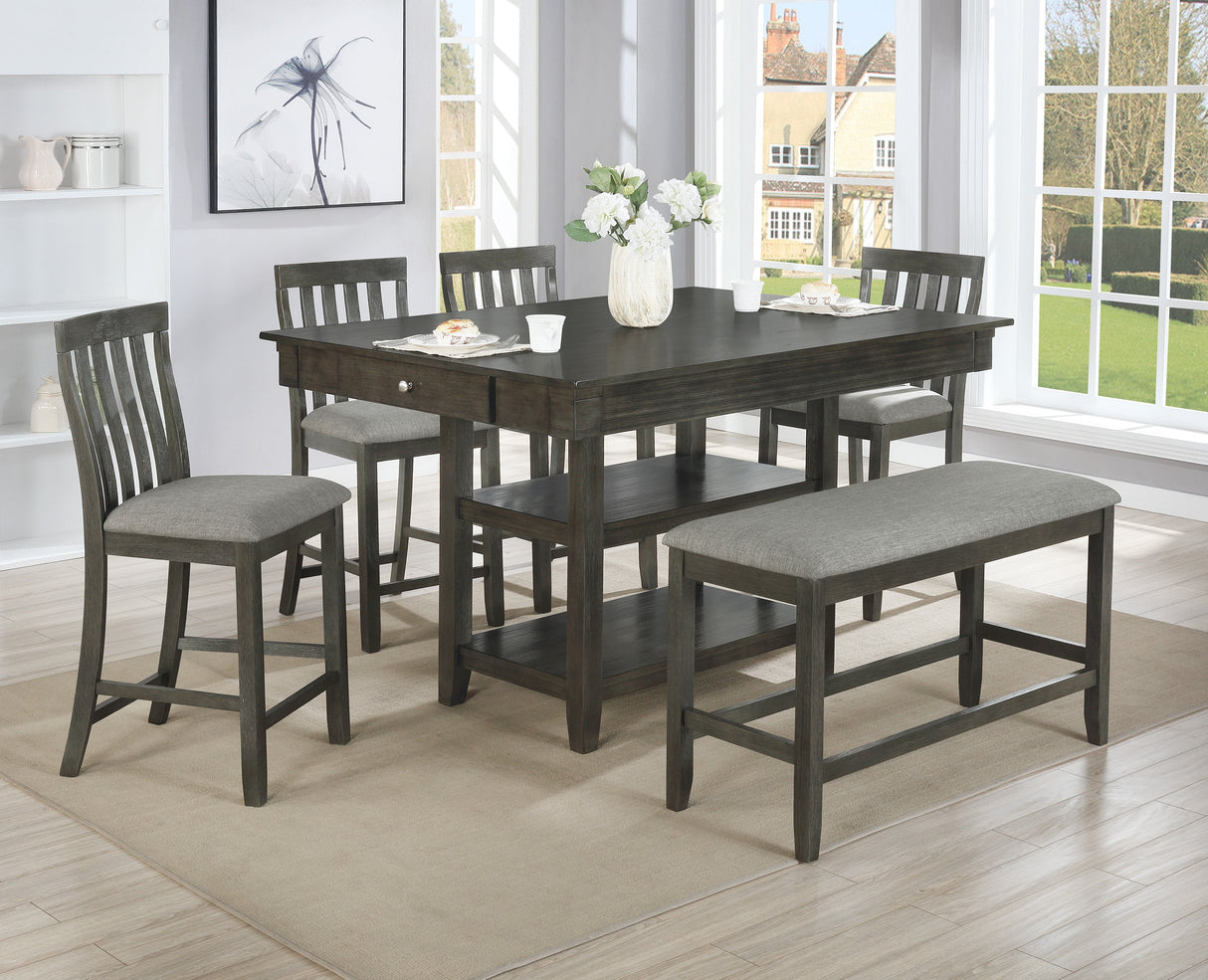 Nina Gray Counter Height Dining Set