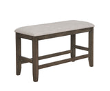 Fulton Gray Counter Height Dining Bench