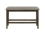 Ember Brown Counter Height Dining Bench