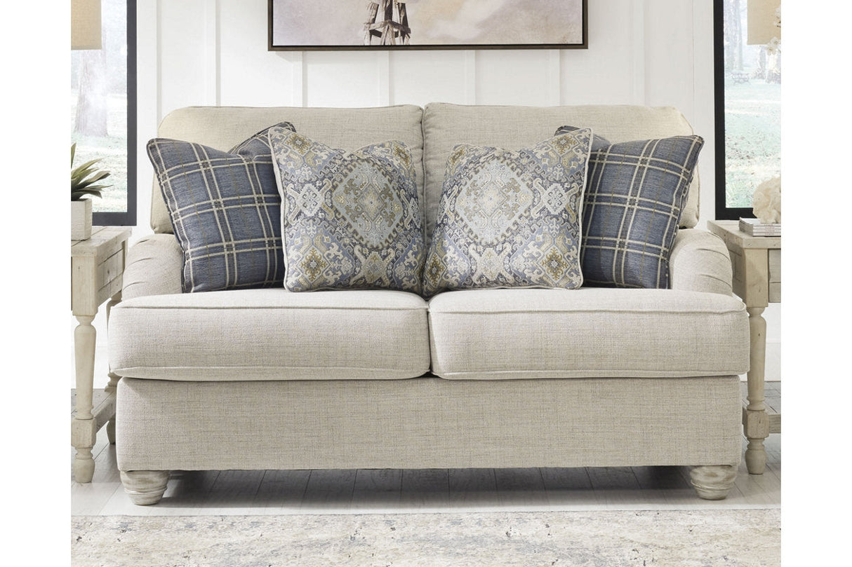 Traemore Linen Sofa, Loveseat, Chair, and Ottoman