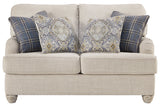 Traemore Linen Sofa, Loveseat, Chair, and Ottoman