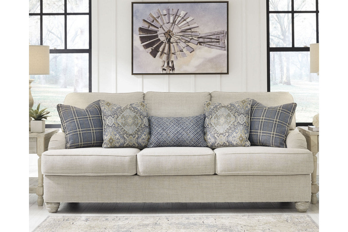 Traemore Linen Sofa, Loveseat, Chair, and Ottoman