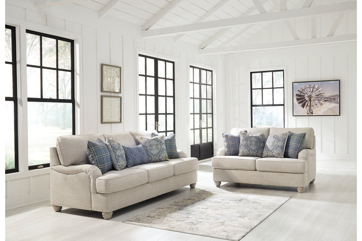 Traemore Linen Sofa and Loveseat