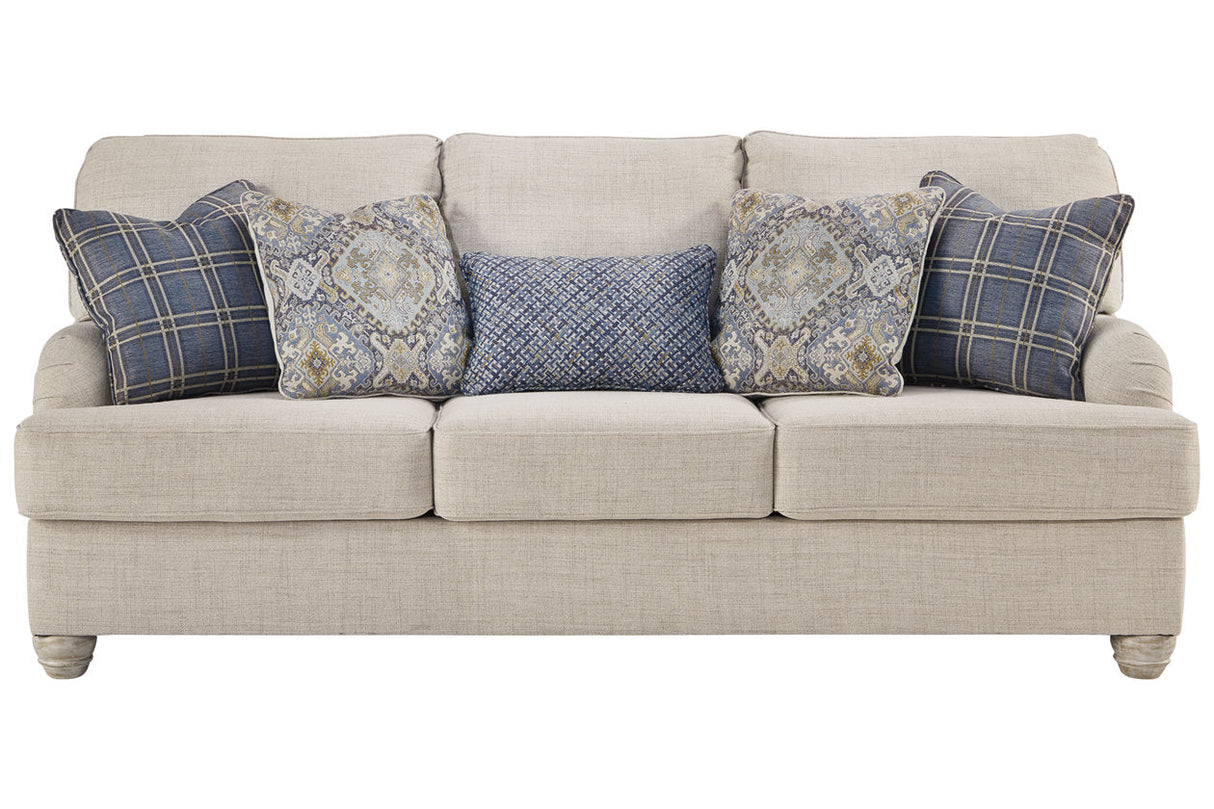 Traemore Linen Sofa, Loveseat, Chair, and Ottoman