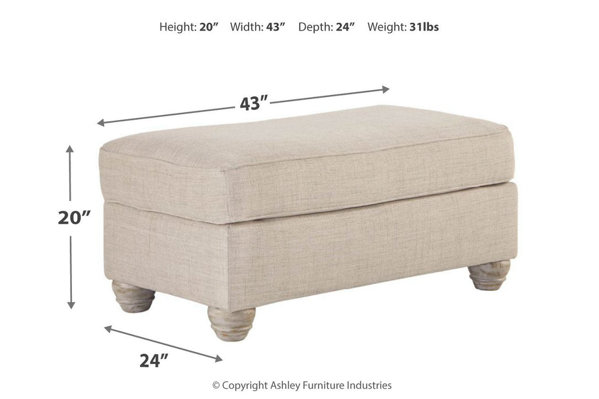 Traemore Linen Ottoman