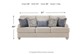 Traemore Linen Sofa, Oversized Chair and Ottoman