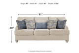 Traemore Linen Sofa