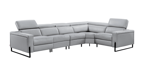 2787 Sectional with Recliners – Light Grey by ESF Furniture at Eve Furniture