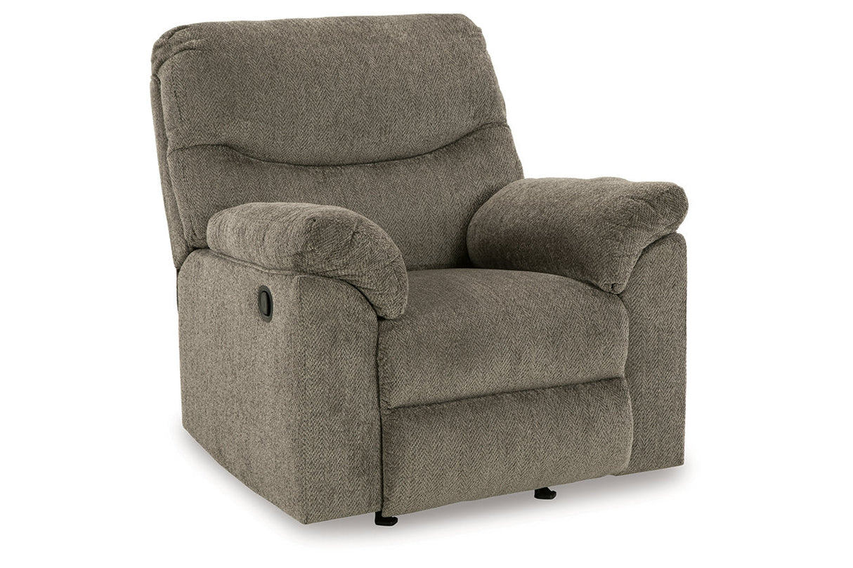 Alphons Putty Reclining Sofa, Loveseat and Recliner