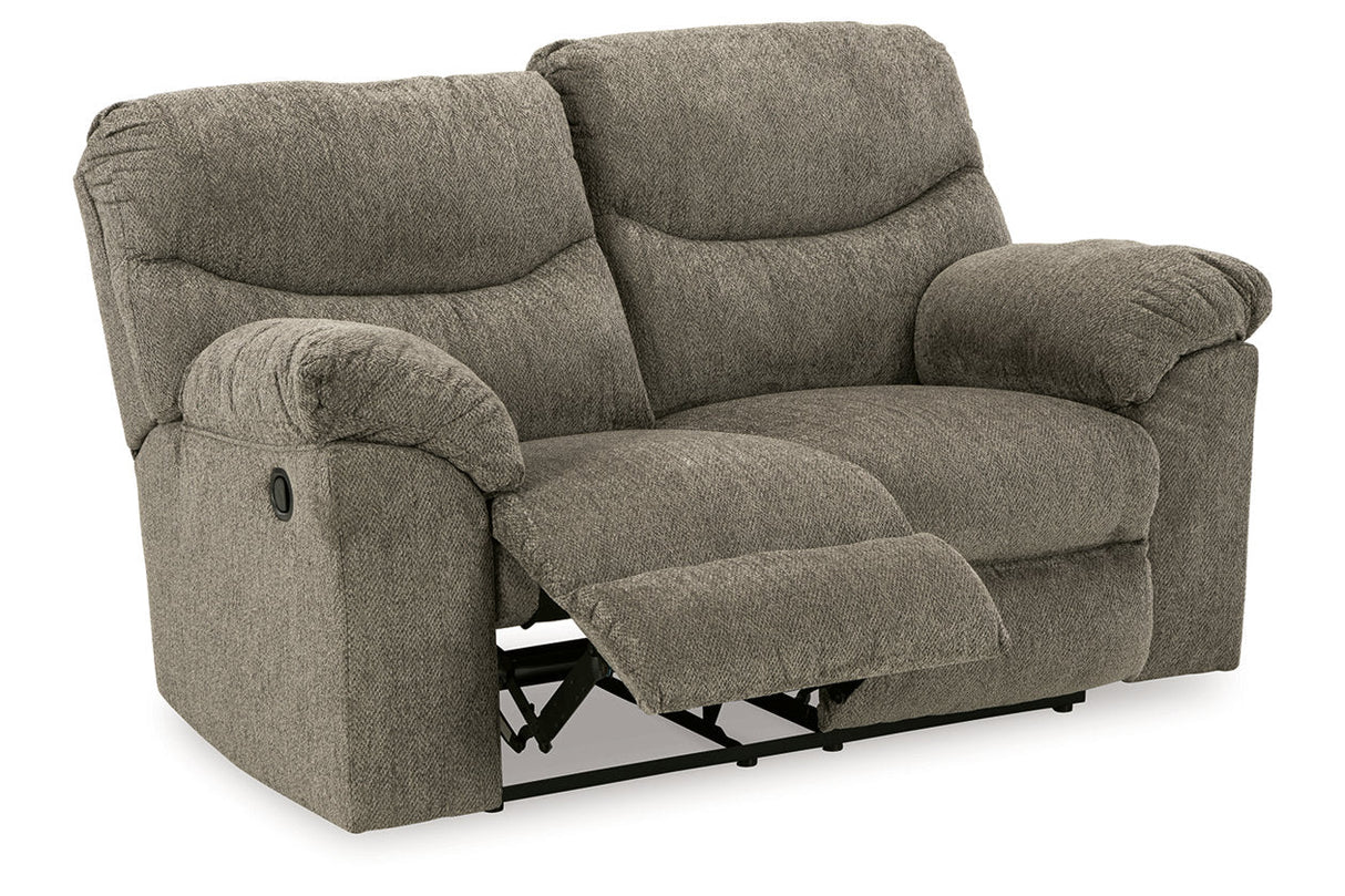 Alphons Putty Reclining Sofa, Loveseat and Recliner