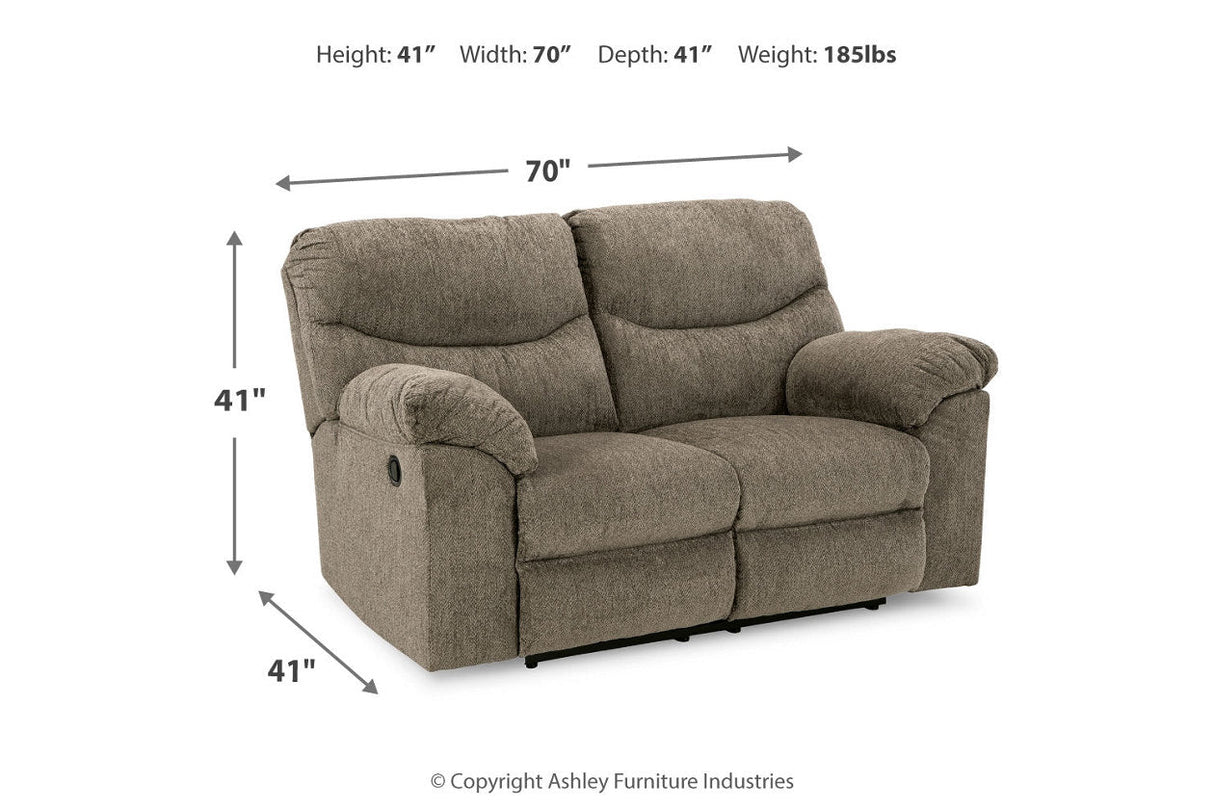 Alphons Putty Reclining Sofa, Loveseat and Recliner