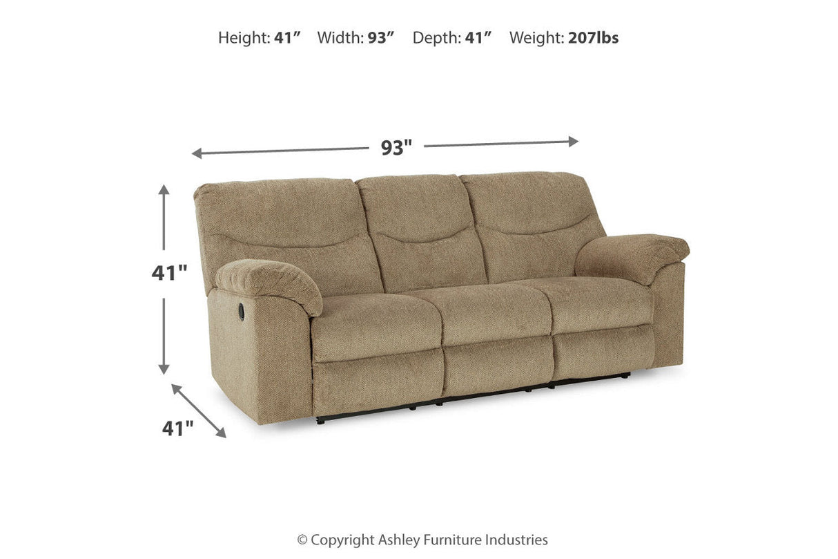 Alphons Briar Reclining Sofa, Loveseat and Recliner